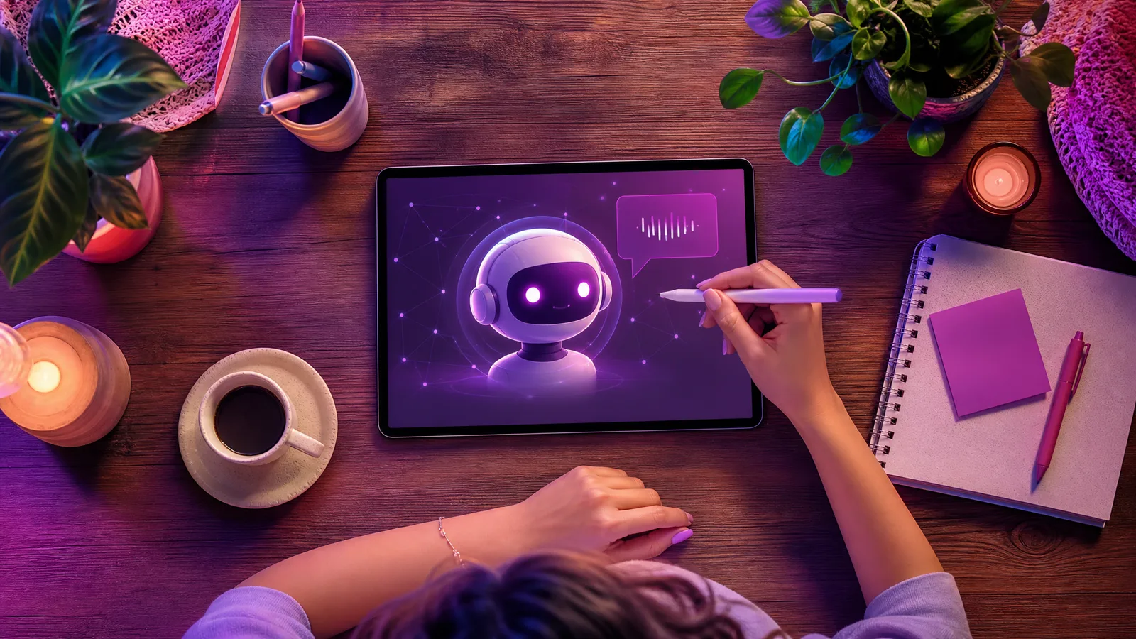 Ilustração: Como aprender inglês com IA: o guia prático com prompts prontos
