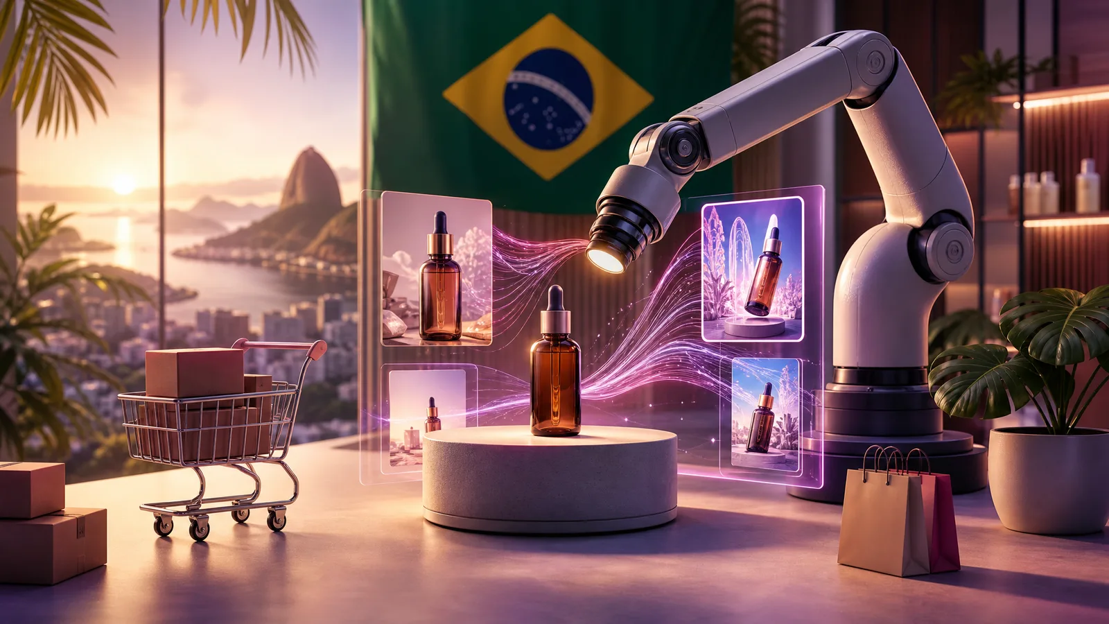Ilustração: Como usar IA para criar imagens de produto que vendem: o passo a passo