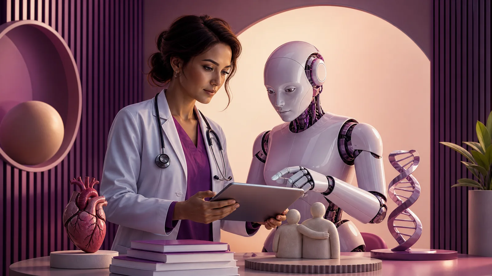 Ilustração: Inteligência artificial na medicina: usos reais, limites e o papel do médico